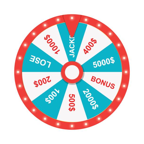ilustrações de stock, clip art, desenhos animados e ícones de wheel of fortune. jackpot. win. luck. online casino. entertainment. - luck