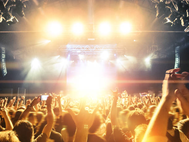 istock Concert hall crowded with fans 851580736