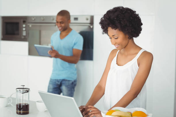 istock Happy couple in the kitchen 851589104