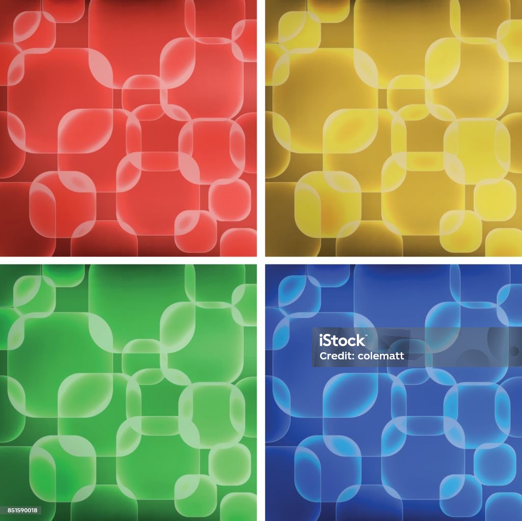 4 Color Graph Square Square Shapes On Four Colors Backgrounds Stock Illustration - Download ...