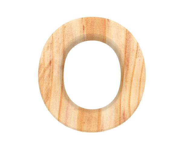 istock 3D decorative wood Alphabet, capital letter O 851631956