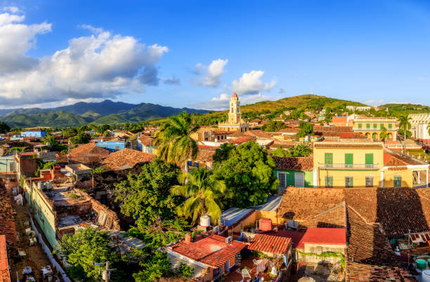 View over Trinidad, Cuba The view over Trinidad, Cuba. The city is a Unesco World Heritage site cuba stock pictures, royalty-free photos & images