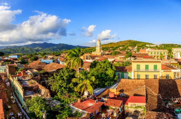 The view over Trinidad, Cuba. The city is a Unesco World Heritage site