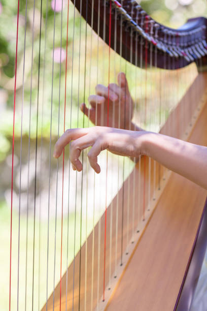 istock Woman Playing Harp Outdoors 851680264