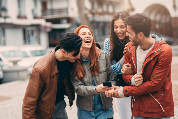 istock Friends texting in the city 851692194