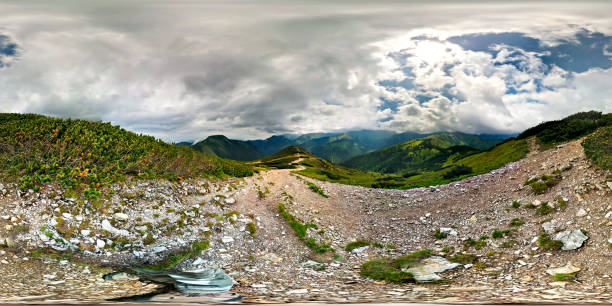 istock Mountain Trail in 360 VR Virtual Reality Panorama 851700882