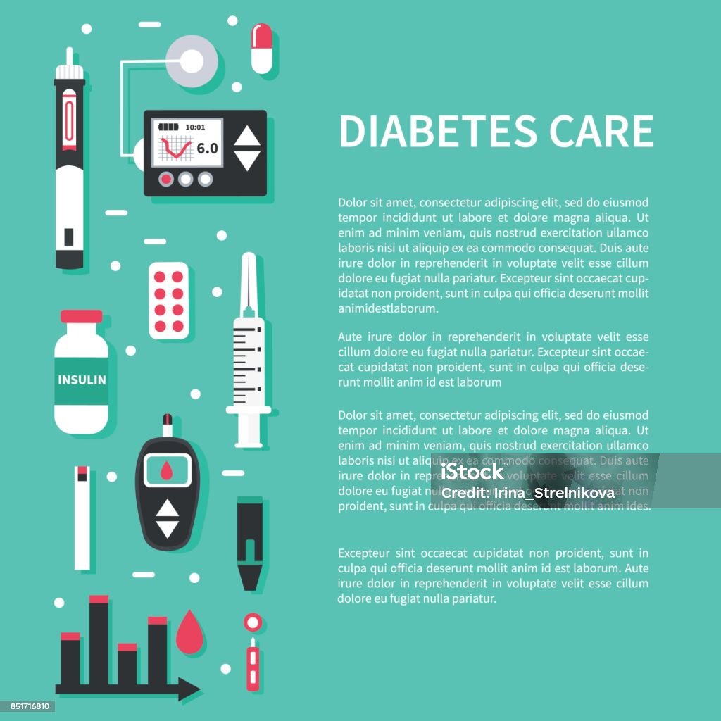 Diabète  - clipart vectoriel de Diabète libre de droits