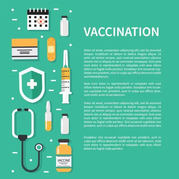 Vector illustration of Vaccination