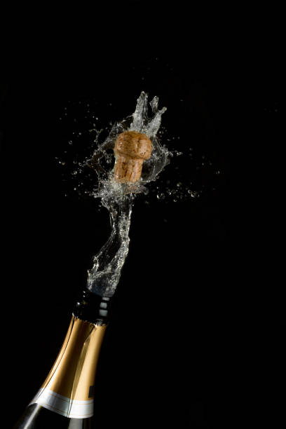istock Champagne cork poppins 851771150