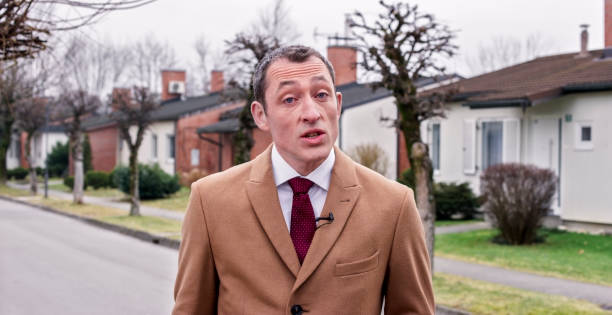 Portrait of newsreader