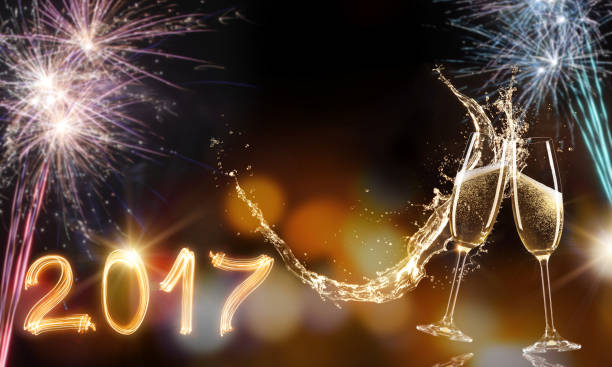 istock Glasses of champagne, celebration theme 851780388