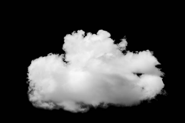 istock Black sky and singles with cloud isolated on black background 851800918
