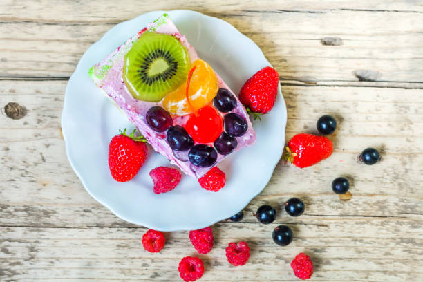 istock Sweet cake with berries and fruits 851805032