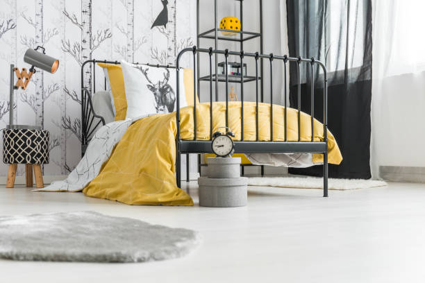 istock Teenager's bedroom with clock 851806046