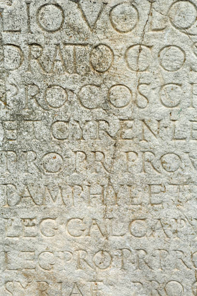 istock Ancient Greek Text on a Sarcophagus in Aphrodisias 851809208