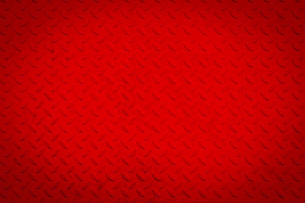 istock Red metal steel texture. 851809530