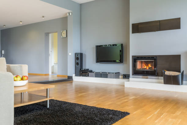 istock Stylish big living room 851810950