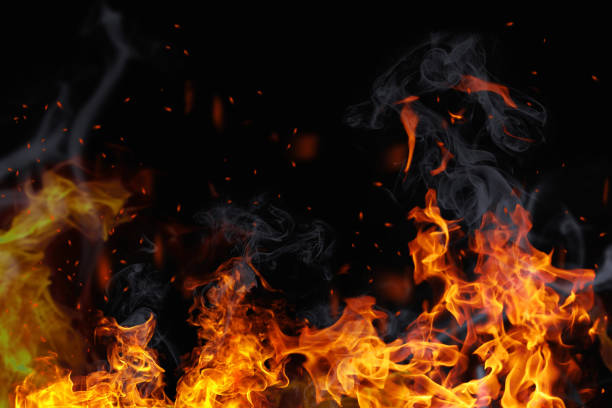 Texture of fire on a black background. Texture of fire on a black background. fire natural phenomenon stock pictures, royalty-free photos & images