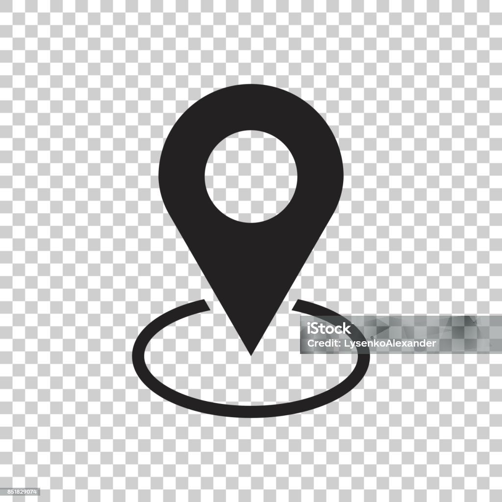 Pin icon vector. Location sign in flat style isolated on isolated background. Navigation map, gps concept. Map Pin Icon stock vector
