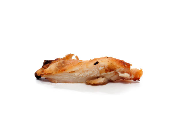 istock Roast chicken breast isolated on white background 851830248