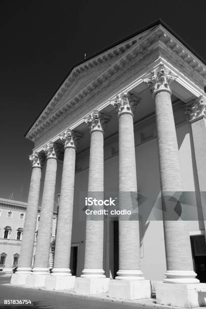 Forli The Cathedral Stock Photo - Download Image Now - Architectural Column, Architecture, Bell Tower - Tower