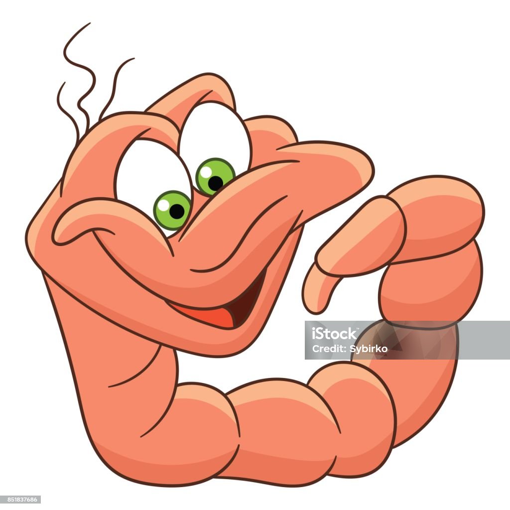 Cartoon Worm Insect Stock Illustration - Download Image Now - Book, Worm,  Animal - iStock