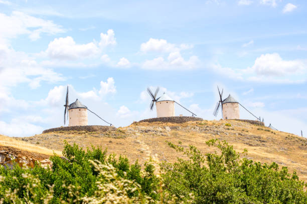 istock famous windmills in consuegra Spain bright summer sunny day / windmills in consuegra Spain. 851837892