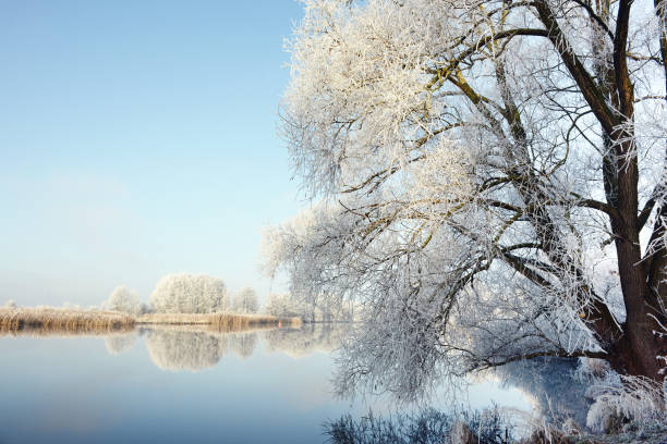 istock Winter landscape on Havel River. Early Morning. 851877714