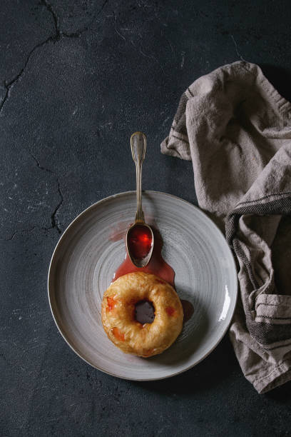 istock Homemade donut with jam 851878386