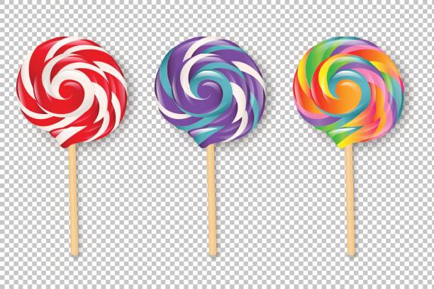 Lollipop Set Lollipop Set, Vector Illustration lolipop stock illustrations
