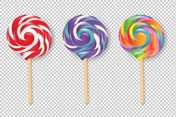 Vector illustration of Lollipop Set