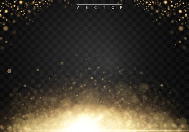 vektor-glamour-mode-illustration. -trail gold glitzernden sternenstaub glitzernden partikel auf transparenten hintergrund. eps10 - star trail galaxy pattern star stock-grafiken, -clipart, -cartoons und -symbole