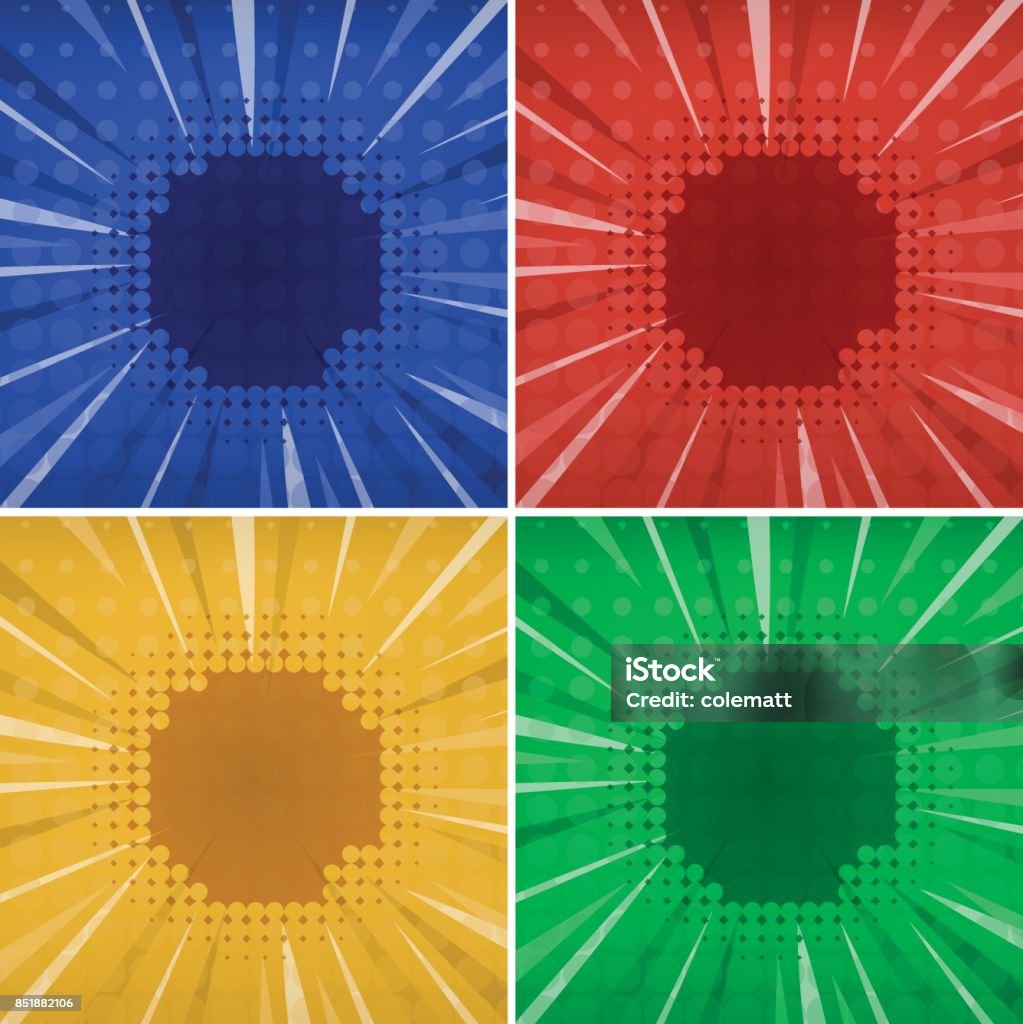 4 Color Layout Background Template With Four Colors Stock Illustration - Download ...