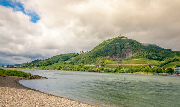 Rhine and Drachenfels Landscape at Koenigswinter  Siebengebirge Germany Rhine and Drachenfels Landscape at Koenigswinter  Siebengebirge Germany bonn photos stock pictures, royalty-free photos & images
