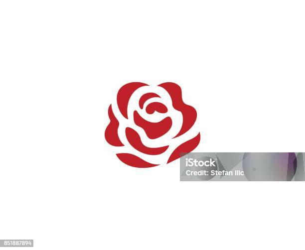 Rose Icon Stock Illustration - Download Image Now - Rose - Flower, Icon Symbol, Flower