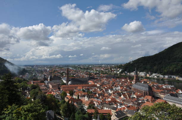 istock High Angle View of German City with Cloudy Sky 851888742