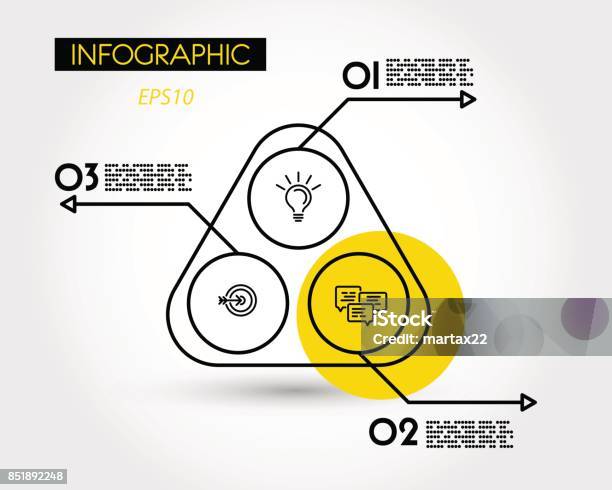 Yellow Rounded Triangle Yellow Rounded Infographic Triangle Stock Illustration - Download Image ...