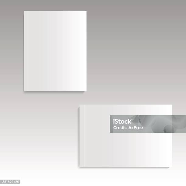 Leer Leere Magazin Oder Buch Oder Broschüre Prospekt Katalog Vorlage