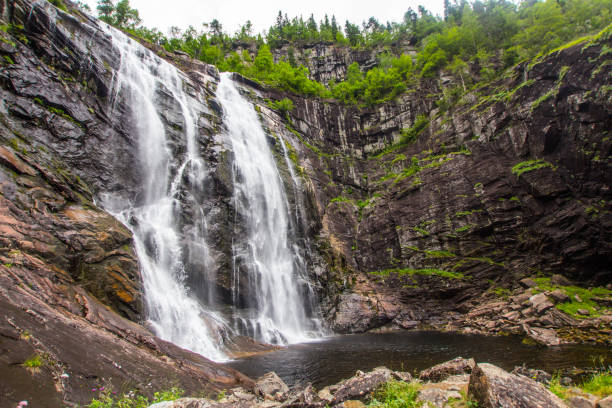 istock Skjervsfossen waterfall in Hordaland, Norway 851892820
