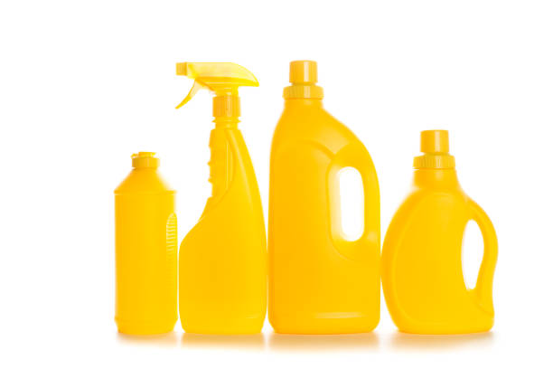 istock Cleaning product plastic container for house clean on white background 851893262