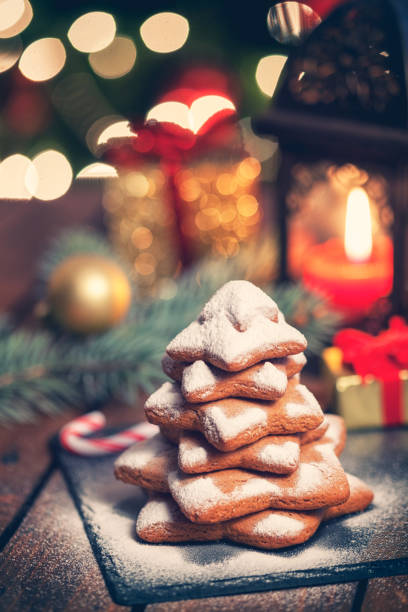 istock Christmas Gingerbread Star Shape Cookies 851896524