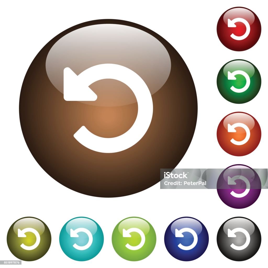Undo All Button Undo Changes Color Glass Buttons Stock Illustration - Download Image ...