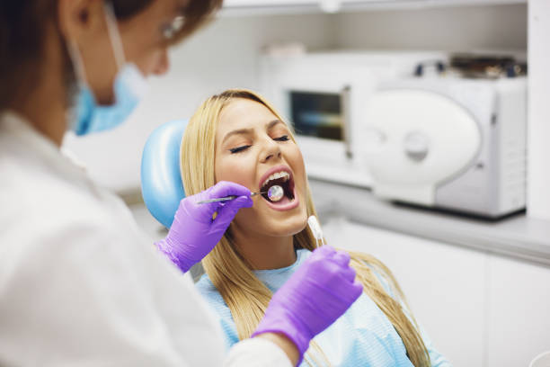 istock Young Woman in Dentist Office 851903956