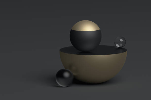 istock Abstract 3D Rendering of Geometric Shapes. 851906448
