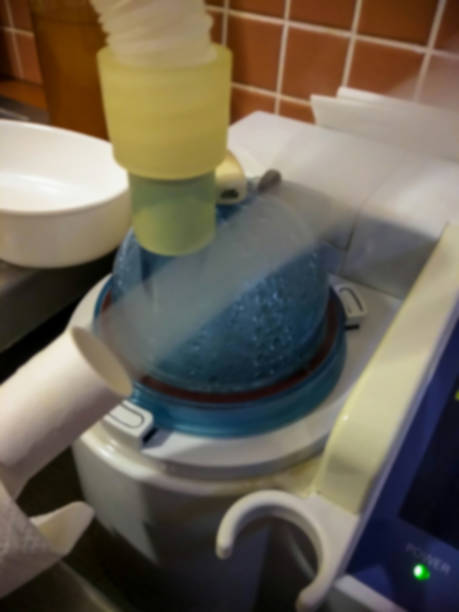 istock Device for inhalation of mineral water steam 851910068