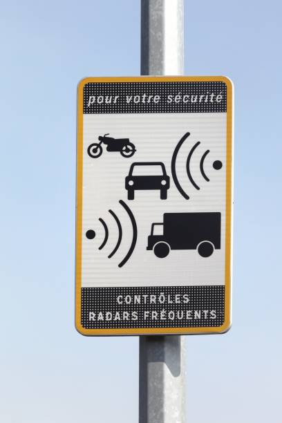 istock Radar signal and control on a road 851910958