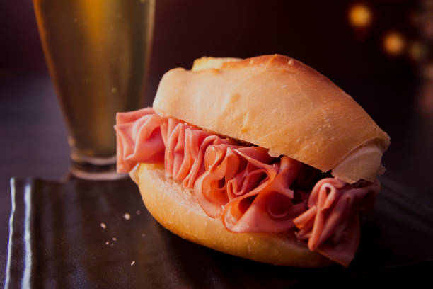 istock Mortadella sandwich and beer 851919520