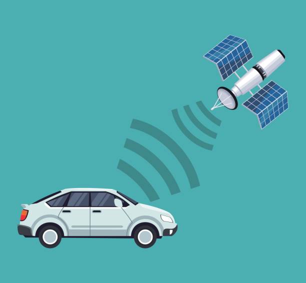 istock color background of car vehicle with satellite search 851920168