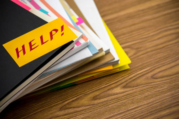 istock Help; The Pile of Business Documents on the Desk 851921880