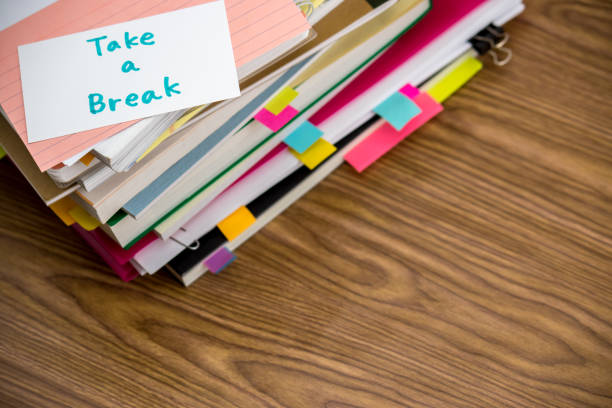 istock Take a Break; The Pile of Business Documents on the Desk 851924076